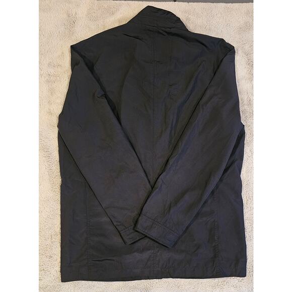 Cole Haan Windbreaker Jacket, Corduroy Neck, Lined, Black, Barn, Chore, Sz M - Picture 5 of 11